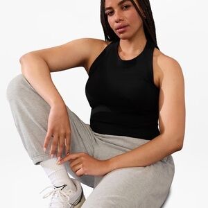 Athleta Renew Seamless Racerback Tank, Black, Small